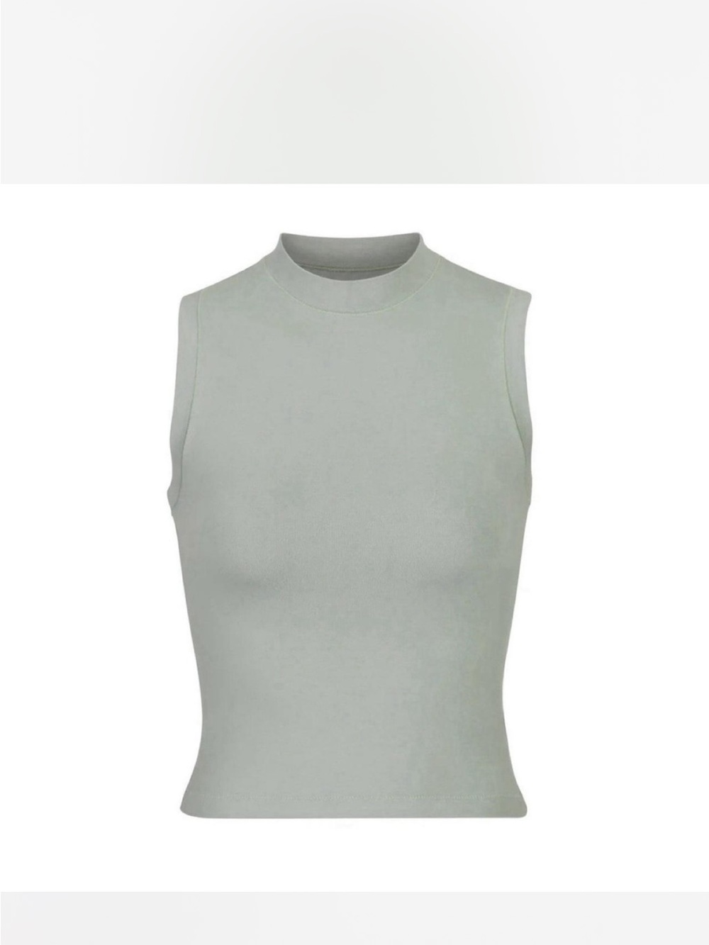 Skims‎ Cotton Jersey Mock Neck Tank